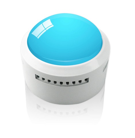 Light Blue Desk Button